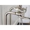 Kingston Brass CCK226K8 Freestanding Clawfoot Tub Faucet Package with Supply Line, Brushed Nickel CCK226K8 - alternate 4